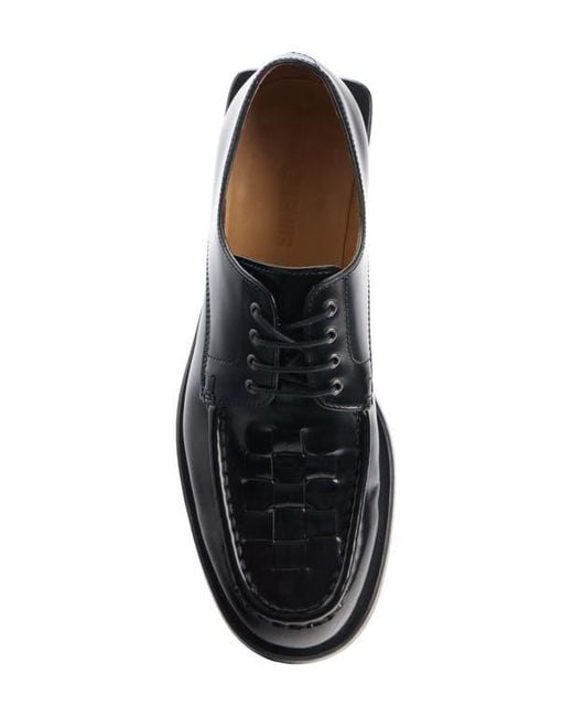 Jacquemus Black Les Derbies Tresses Woven Derby for men