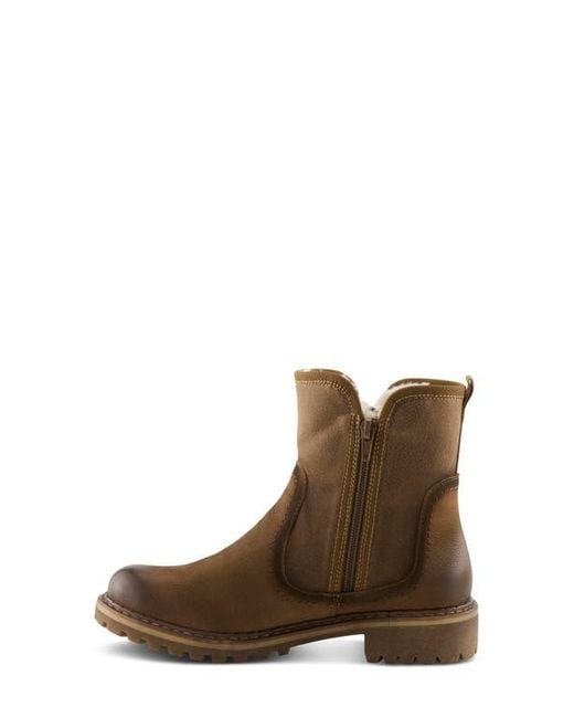 Spring Step Brown Jovany Faux Fur Lined Boot