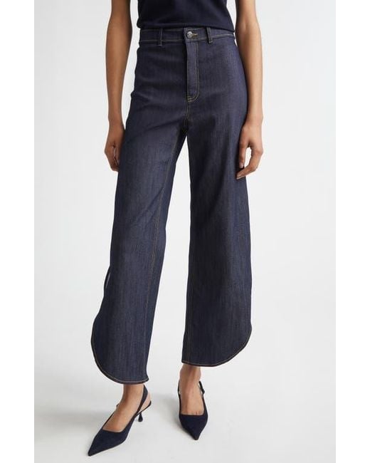 Cinq À Sept Blue Hannah Wide Leg Jeans