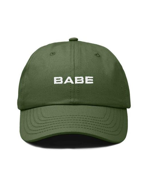 Alix Green Babe Embroidered Cap