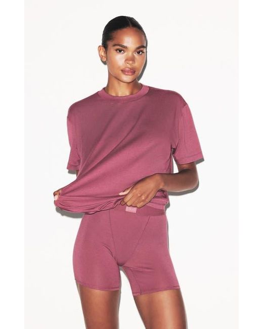 Skims Purple Boyfriend T-Shirt
