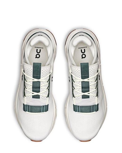 On Shoes White Cloudnova 2 Training Sneaker for men