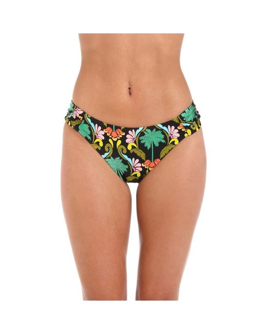 Sunshine 79 Green Mirage Shirred Side Bikini Bottoms