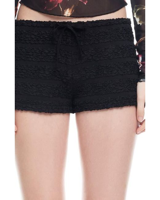 Lioness Black Kourt Ruffle Bloomer Shorts