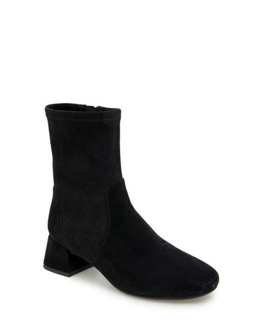 Gentle Souls Black Elbert Block Heel Bootie