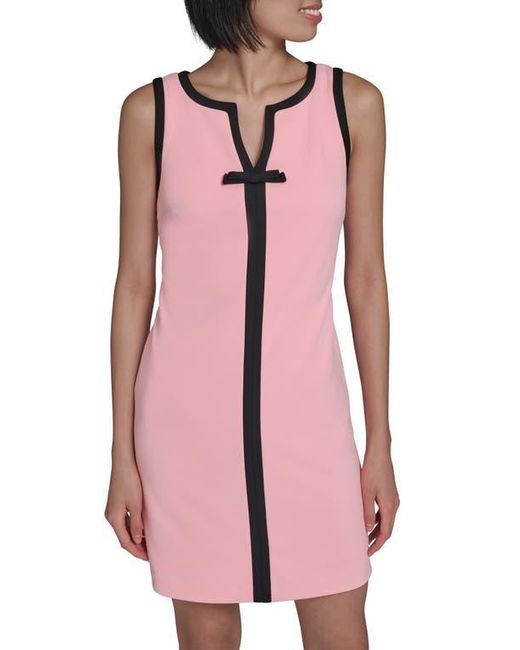 KARL LAGERFELD Women's Pink Sleeveless Scuba Crepe Dress -  www.ice4pros.com.br
