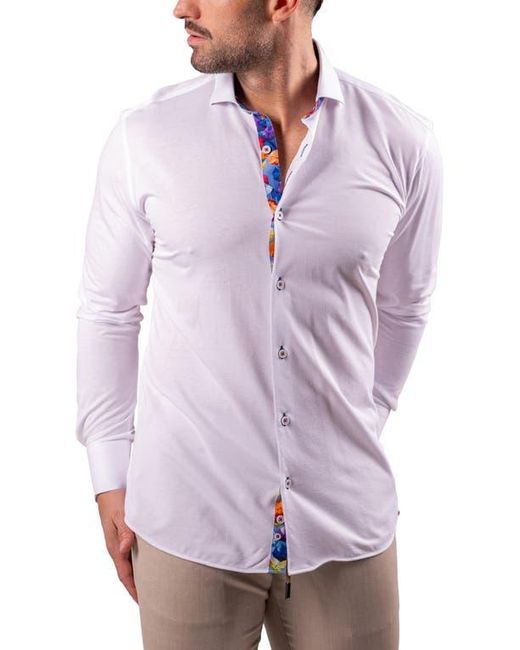 Maceoo Purple Einstein Resistance0148 Button-Up Shirt for men