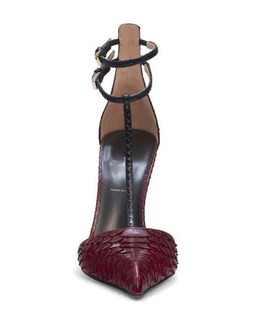 Tom Ford Red T-Strap Pump