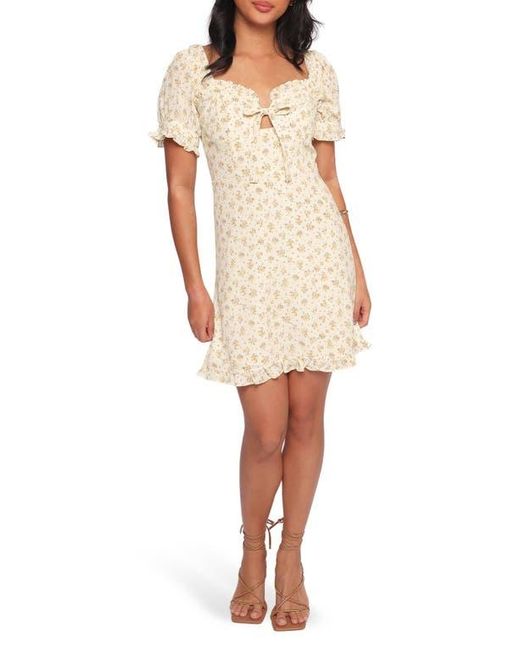Petal & Pup Natural Joss Floral Puff Sleeve Minidress