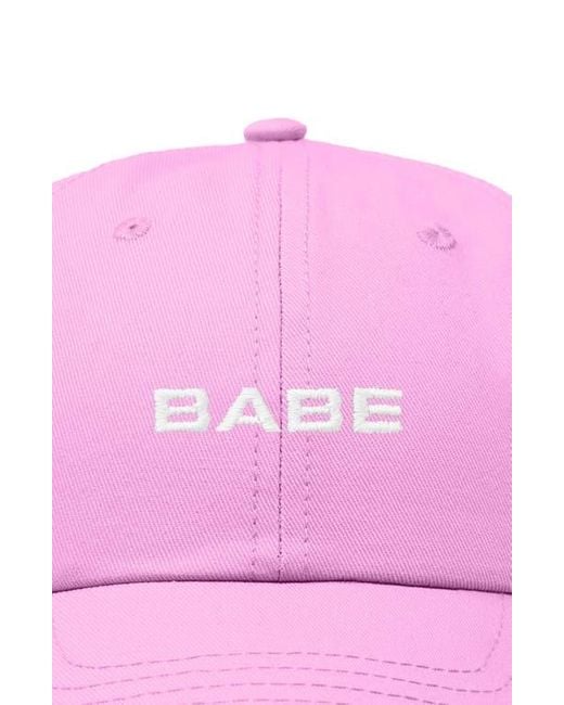 Alix Pink Babe Embroidered Cap