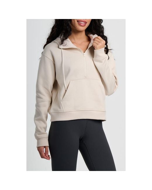 Free Fly Women's Natural Northcoast Fleece Half Zip Hoodie