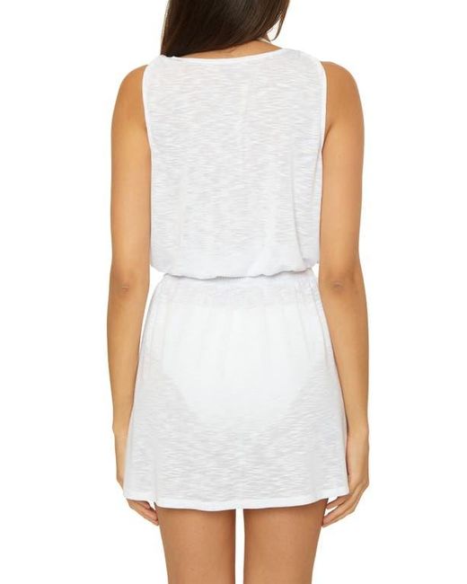 Becca White Breezy Basics Cover-Up Mini Sundress