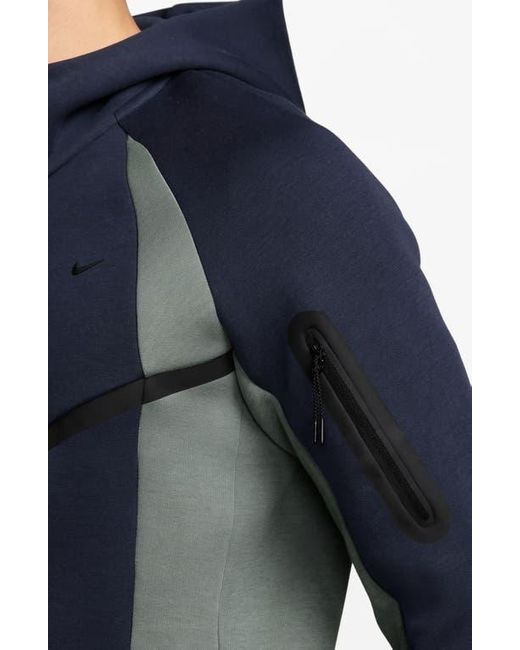 Nike Tech Colorblock Full Zip Fleece Windrunner Jacket in Blue for Men ...