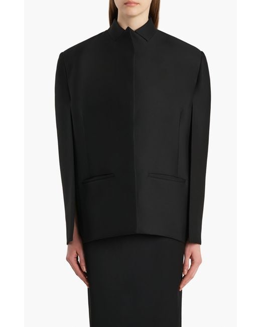 Khaite Black Dolso Wool & Silk Jacket
