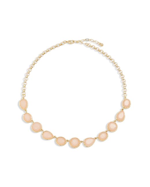 Nordstrom White Stone Frontal Necklace