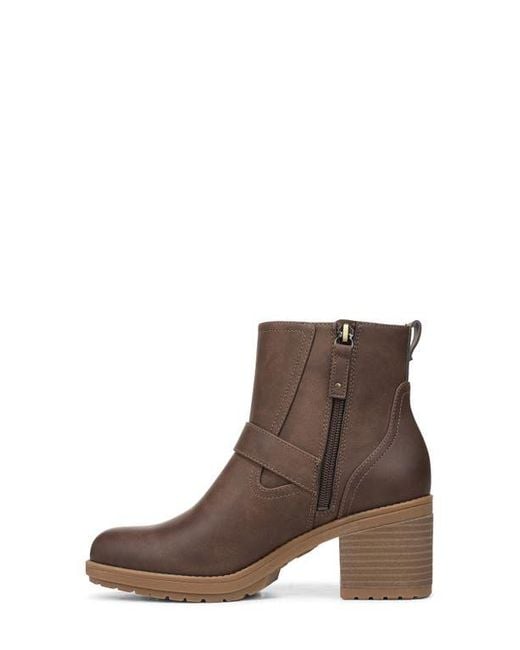 Dr. Scholls Brown Parker Platform Bootie