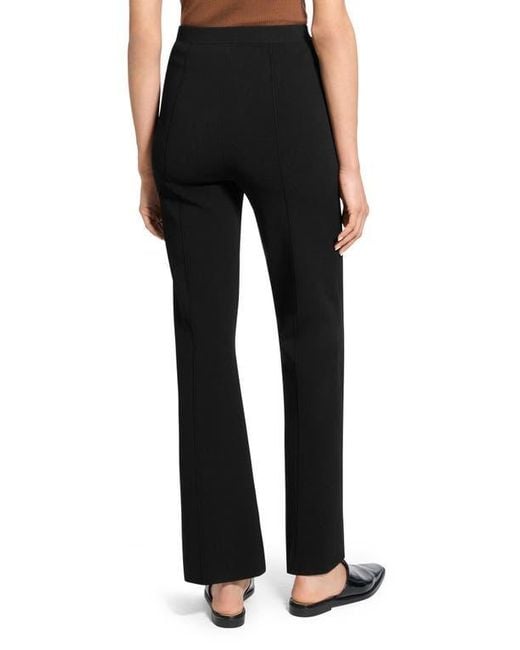 Theory Black Compact Crepe Pants
