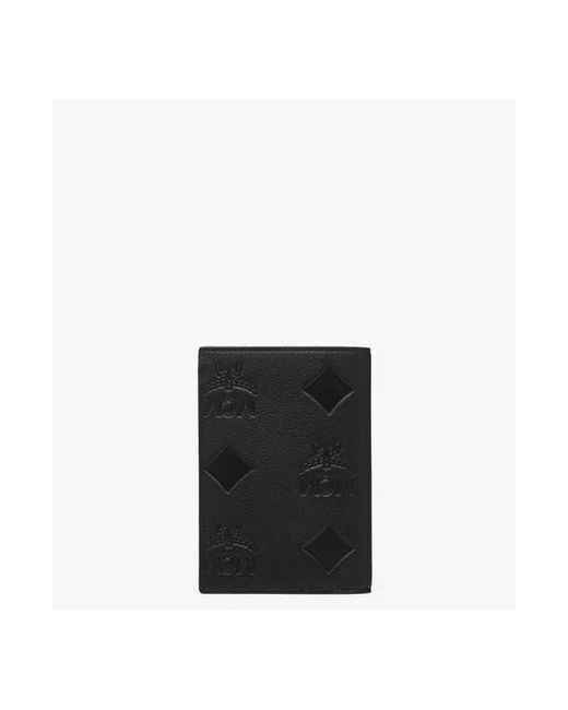 MCM Black Ottomar Passport Holder for men