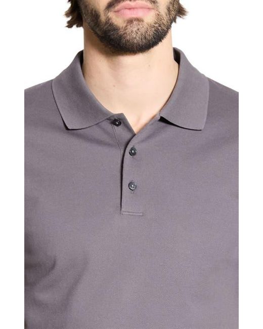 Theory Gray Precise Piqué Polo for men