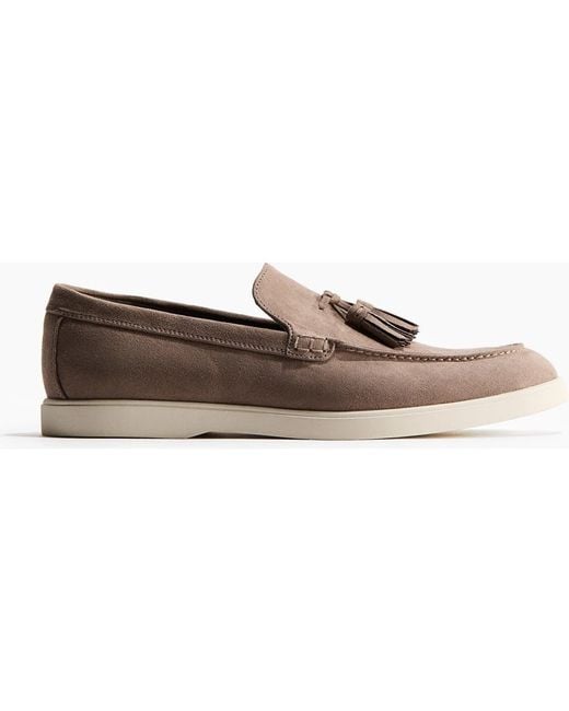 H&M Brown Tasseled Loafers for men