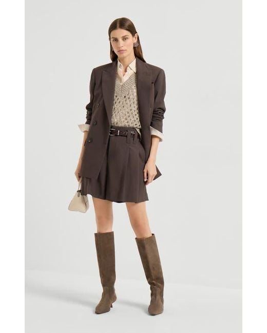 Brunello Cucinelli Multicolor Dazzling Net Sweater