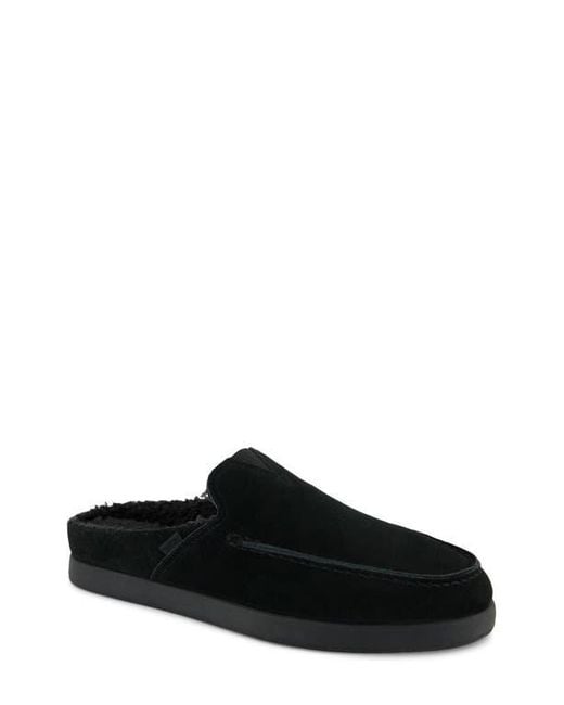 TOMS Black Alonso Fleece Lined Mule for men
