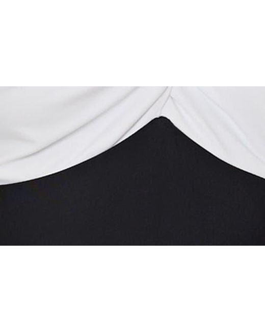 MILLY Blue Betsy Colorblock One-Piece Swimsuit