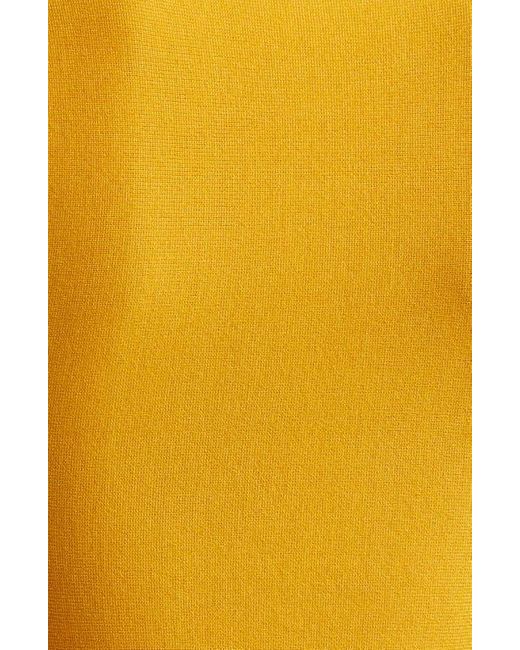 Ulla Johnson Yellow Fanna Eyelet Detail Knit Minidress