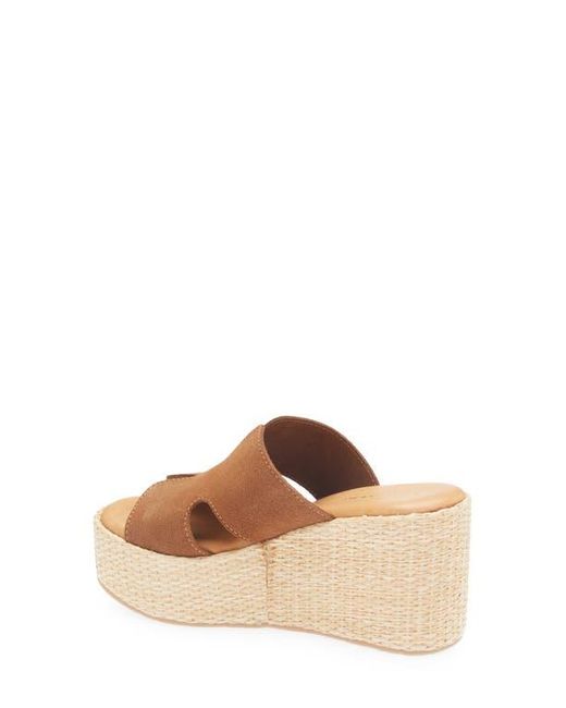 Chocolat Blu Brown Jamie Platform Wedge Sandal