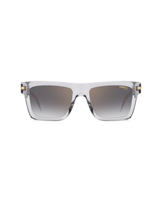 Carrera Gray 54mm Rectangular Sunglasses