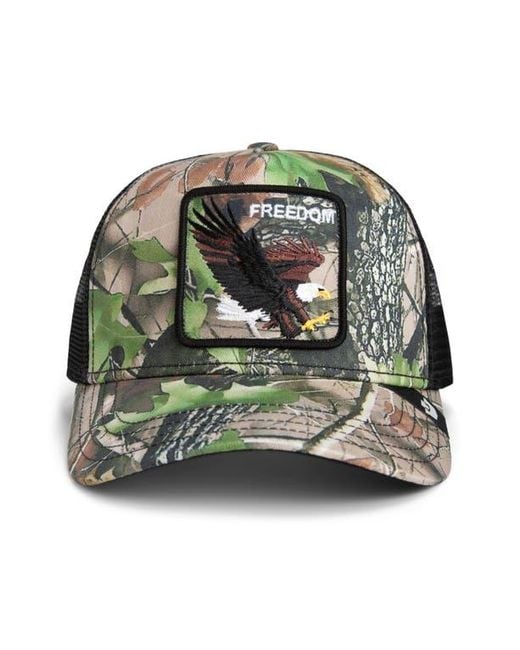 Goorin Bros Green Eagle Embroidered Patch Trucker Hat for men