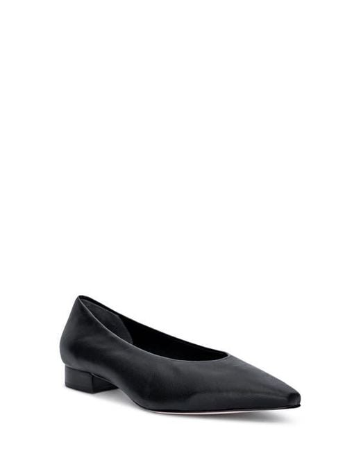L'Agence Blue Suzanne Pointed Toe Flat