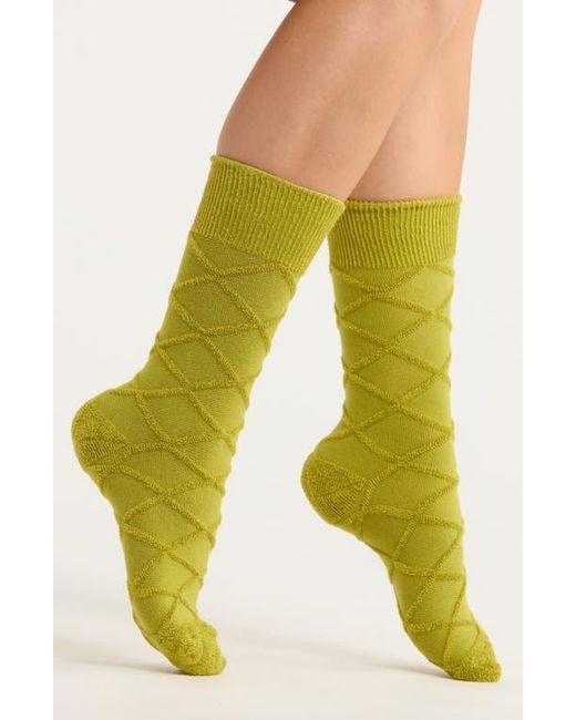 Casa Clara Yellow Rayes Crew Socks