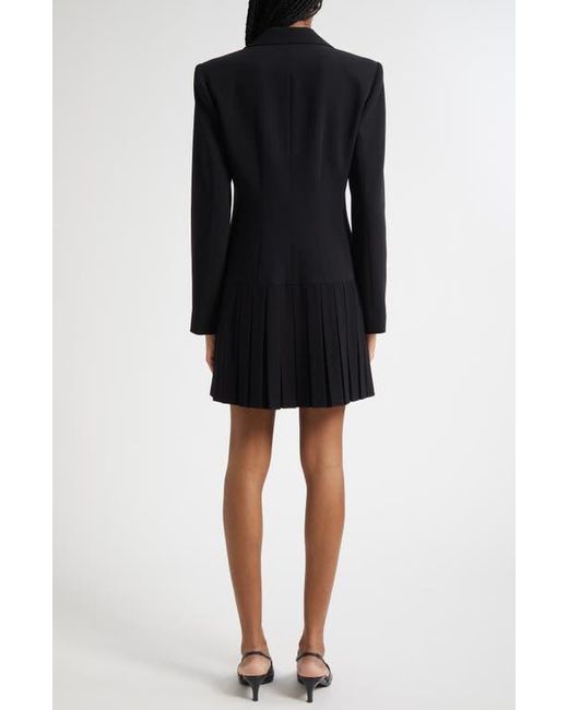 Cinq À Sept Black Saule Pleated Blazer Dress
