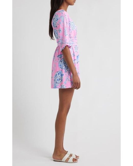 Lilly Pulitzer Red Parigi Print Skort Romper