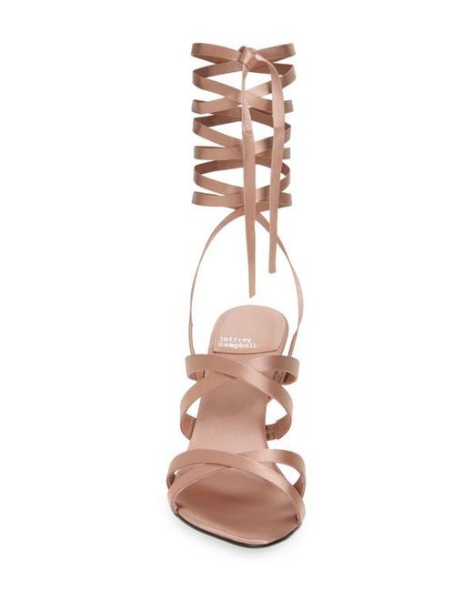 Jeffrey Campbell Pink Obsessed Ankle Wrap Sandal