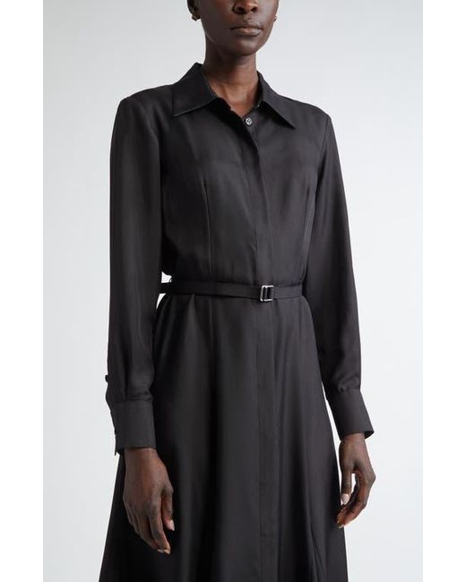 ■Emilia Wickstead リコーベルト シルク シャツ ドレス Riko Dress In Burgundy Silk Twill | Emilia Wickstead