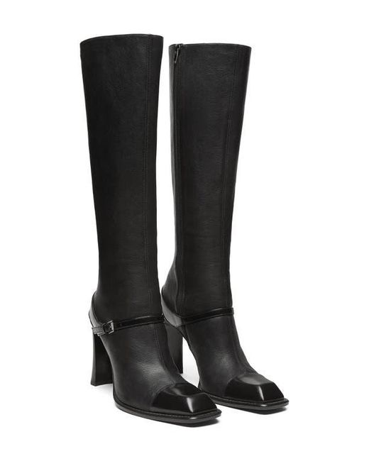 McQueen Black Niko Leather Knee High Boot