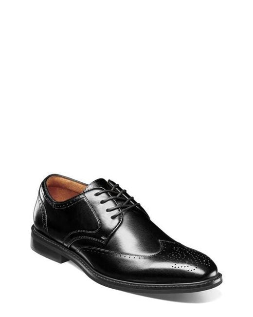 Stacy Adams Black Bennett Longwing Derby for men