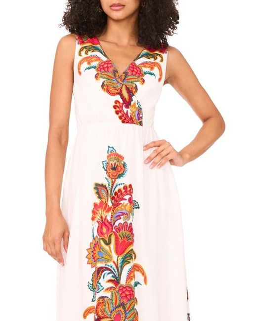 Halogen® White Open Back Sleeveless Maxi Dress
