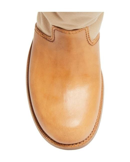 Prada Brown Canvas Boot