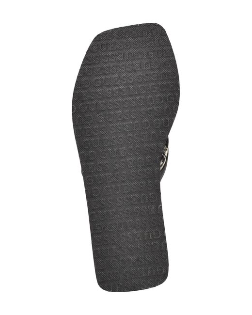 guess siarra wedge flip flop