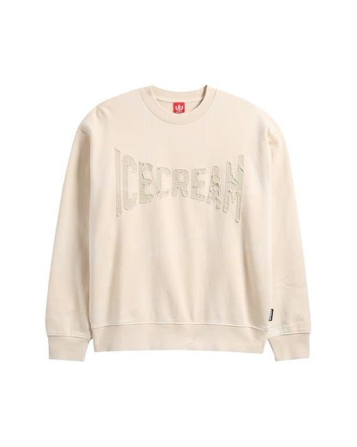 ICECREAM White Fast Oversize Crewneck Sweatshirt for men