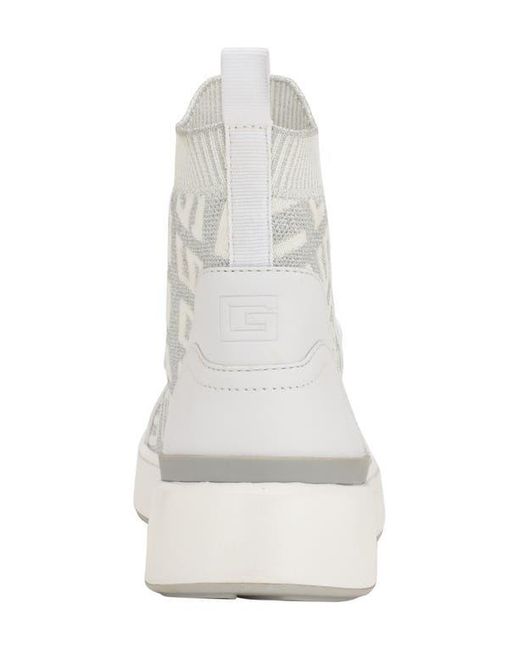 Guess White Mannen High Top Sneaker