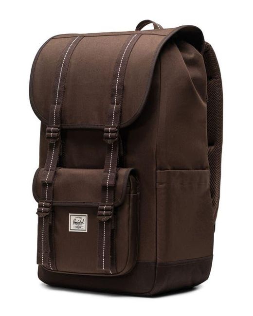 Herschel Supply Co. Brown Premium Little America Recycled Polyester Backpack