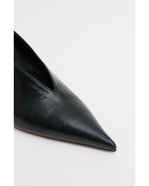 Mansur Gavriel Black Kiki Pointed Toe Pump