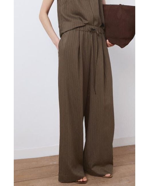 Mango Brown Pantalon Tatu Drawstring Pants
