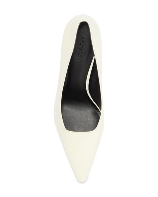 Nordstrom White Lexxy Pointed Toe Pump
