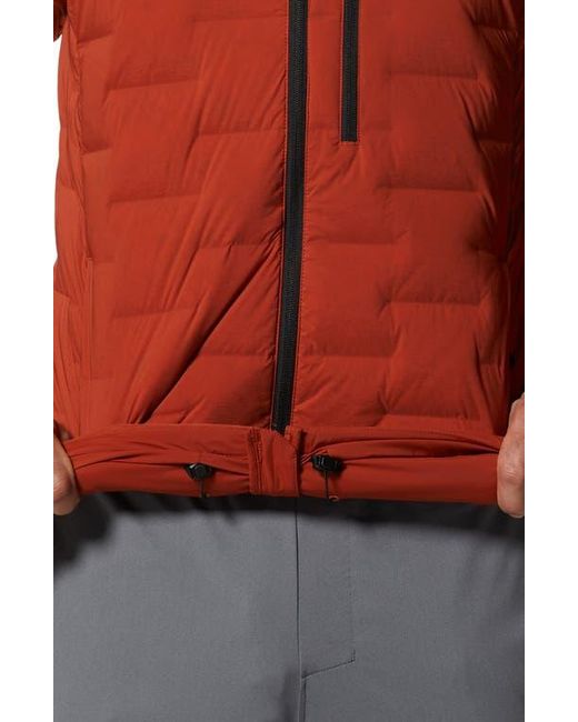 Mountain Hardwear Stretchdown 700 Fill Power Down Hooded Jacket in Red ...
