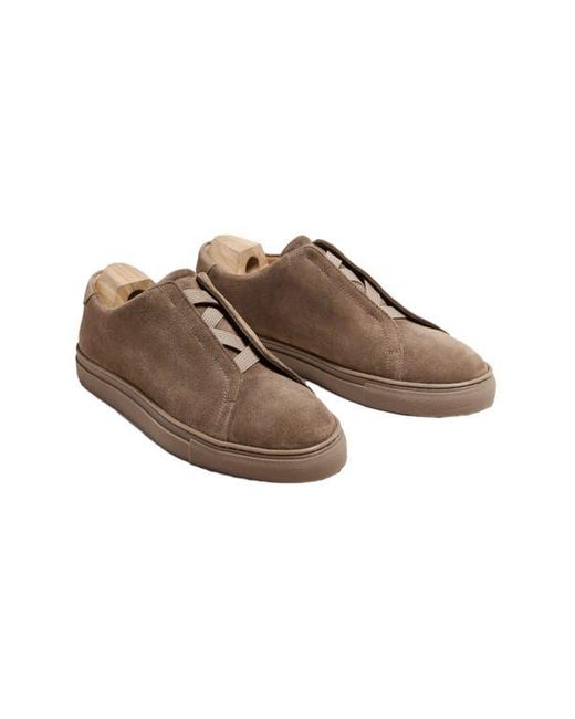 Myrqvist Brown Alnö Elastic Sneakers for men